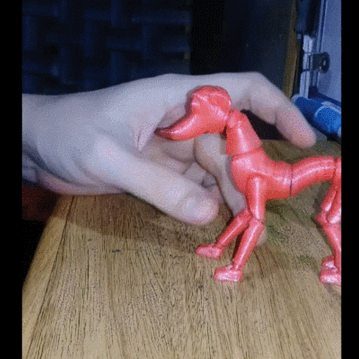 santa's helper dog animal toy 3D print model - Mito3D