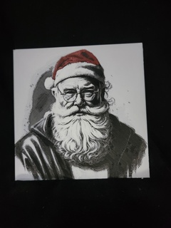 santa retrato Arte Papa Noel forja sombreros Navidad invierno 3d print model - Mito3D