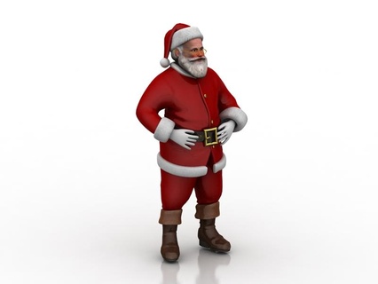 Papa Noel juego claus Navidad alegre 3d print model - Mito3D