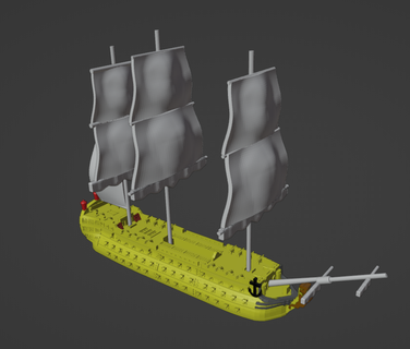 Noel Baba Ana aziz gemi xviii Donanma 3d print model - Mito3D