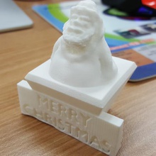 de navidad santa estatua varios el busto claus 3d print model - Mito3D