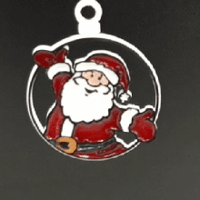 Père Noël claus ornement joyeux arbre 3d print model - Mito3D