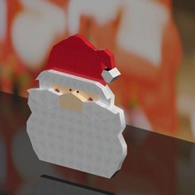o papai noel a casa saint fechamento d cor natal decoração arte modelagem 3d print model - Mito3D