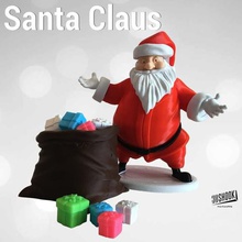 santa claus 3dshook home christmas xmas holiday holidays complex toy game ornaments fun stockings gifts eve family design 3d print model - Mito3D