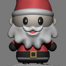 Santa claus Chibi 3d print model - Mito3D