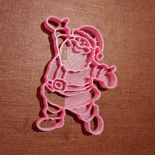 Noel Baba madde kurabiye kesici oyuncak baba 3D print model - Mito3D