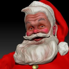 Noel Baba madde klasik Haddon Sundblom tatil cümle elfler elf hediye hediyeler kola koka Kola yeni yıl mutlu mutluluk 3d print model - Mito3D
