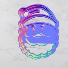 Noel Baba madde kurabiye sevimli cümle kesici 3d print model - Mito3D