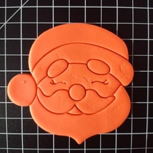 Noel Baba madde kurabiye kesici Bayan 3d print model - Mito3D