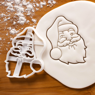 santa claus cookie cutter 3d print model - Mito3D
