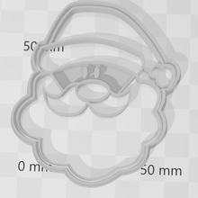 santa claus cookie cutters cookies christmas merry fondant cakes 3d print model - Mito3D