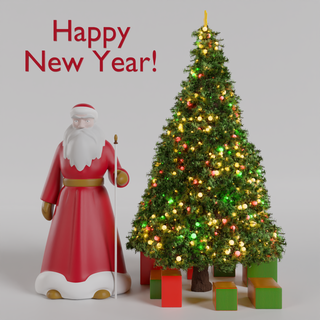 Père Noël claus figurine statue art père cultes noël nouvel An an hiver joyeuses fêtes joyeux 3d print model - Mito3D