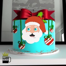 santa claus fondant cakes cutting mould 3d print model home birthday bites reindeer parties christmas saintly decoration pastry shop kitchen molderia ceramic cutters moulds 3d print model - Mito3D