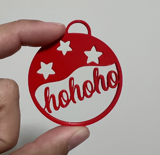 Santa claus hohoho Lachen Ornament Weihnachten Zuhause Haus Dekor 3d print model - Mito3D