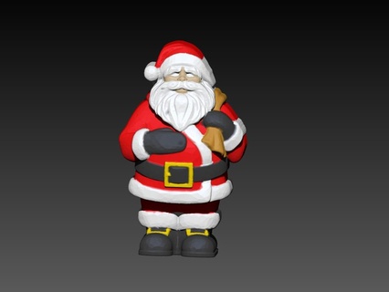 Papa Noel claus sólido champú molde jabón bomba bañera prensa Papá Navidad 3d print model - Mito3D
