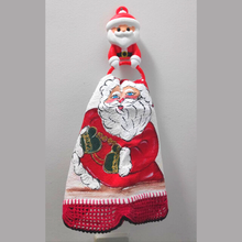 santa claus asciugamano titolare supporto ornamento Natale decorativo casa arte arredamento allegro 3d print model - Mito3D