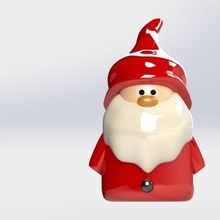 Noel Baba cümle mutlu Noeller Klaus hediye tuzluk tuz heykel model dekorasyon lüks shaker araç oyun Sanat moda gadget seramik yeni yıl mutfak 3d print model - Mito3D