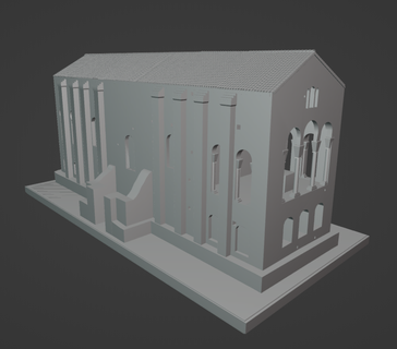 santa arancia asturie castello monumento re 3d print model - Mito3D