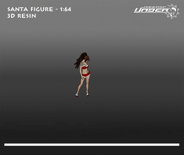 santa ragazza scala 164 3d Stampa modello gioco uomo donna carattere corpo figura 1 64 diorama 3d print model - Mito3D