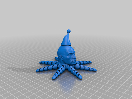 santa cappello rocktopus arte 3d print model - Mito3D