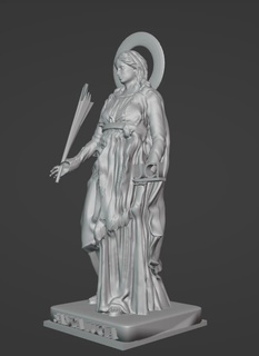 Papa Noel lucia santos Virgen católicos Dioses religión patrón 3d print model - Mito3D