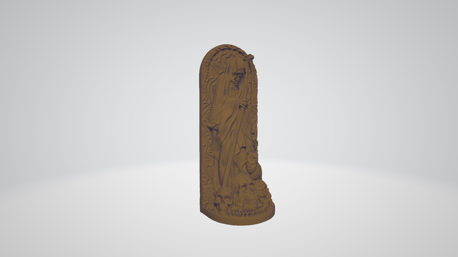 santa muerte la v3 stl 3d mode l statue figure 3D print model - Mito3D