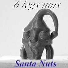 santa nozes gadget o papai noel christams natal ornamento a decoração tempo de férias kawaii personagem engraçado bonito fadas floresta fácil impressão printable 3d print model - Mito3D