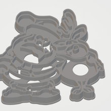 santa rudolph à l'emporte-pièce la maison cutter cookie 3d print model - Mito3D