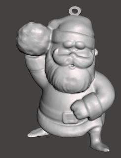 santa rudolph red nose reindeer Home from 3d print model - Mito3D