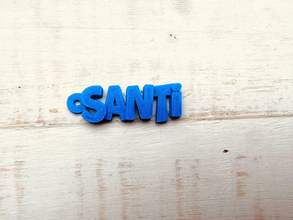 santi anahtarlık 3D print model - Mito3D