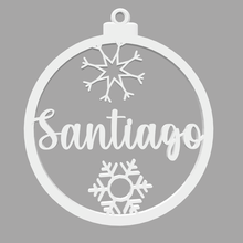 santiago bola natale ornamento decora Natale albero festa regalo 3d print model - Mito3D