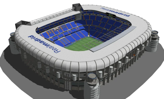 santiago bernabeu stadium real madrid soccer 2023 use 3d print model - Mito3D