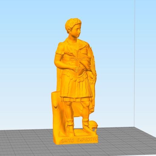 santo expedito san accelerare art 3D print model - Mito3D