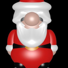 santon little santa claus gadget christmas daddy fir tree new reindeer goblin star snow man penguin 3d print model - Mito3D