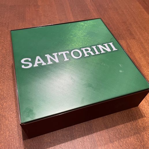 Santorini yazı tahtası oyun 3D print model - Mito3D