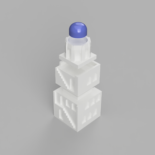 santorini edifici gioco edificio parti sostituzione 3d print model - Mito3D