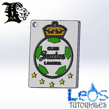santos laguna Anahtarlık oyun kutsal lagün futbol 3d print model - Mito3D