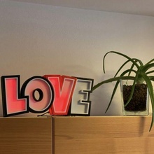 sanvalentino love art san valentino scritta regalo 3d print model - Mito3D