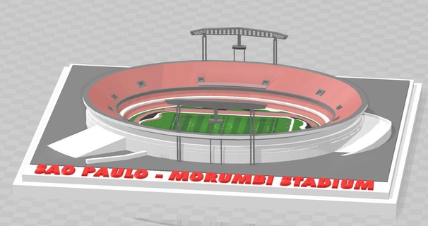 sao Paulo morumbi football Football futebol stade estadio stadion arène parc Brésil serie brésilien 3d print model - Mito3D
