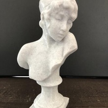 sappho buste art le nouveau la sculpture femme médaille de bronze plâtres 3d print model - Mito3D
