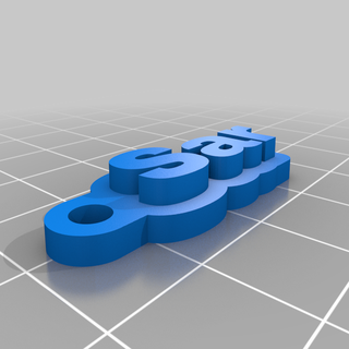 sar özelleştirilmiş anahtarlık 3d print model - Mito3D
