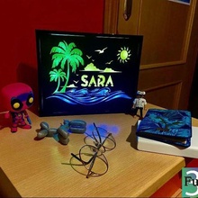 sara leuchtend Poster Lampe 3d print model - Mito3D