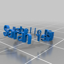 sarah 2 personalizzato anelli 3d print model - Mito3D