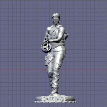sarah connor oscuro destino juego arma la estatua terminator art escultura decoración de diorama estatuilla terminador película fan a 3d print model - Mito3D