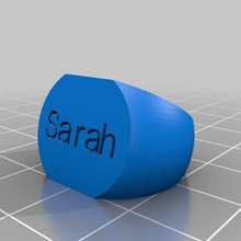 sarah ring customized rings 3d print model - Mito3D