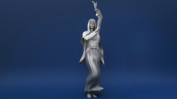 sarraceno reina historia Caballero Rey medieval árabes cruzado guerrero mujer príncipes Reino Asia árabe Israel Arte esculturas 3d print model - Mito3D