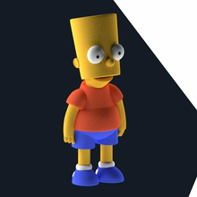 sart bimpson sonsimps bart Simpsons Springfield brinquedo modelos 3d print model - Mito3D