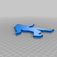 sasquatch silhouette créatures 3d print model - Mito3D
