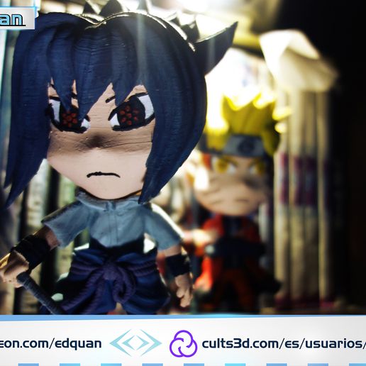 sasuke chibi 3D print model - Mito3D