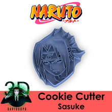 Sasuke Uchiha kurabiye kesici Naruto 3d print model - Mito3D